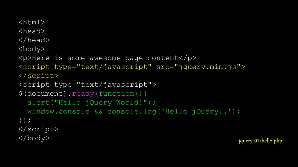 Using jQuery Dr. Charles Severance ppt download